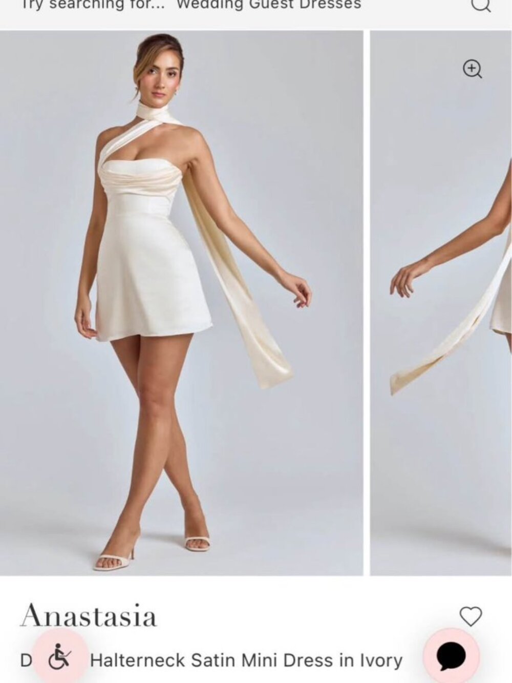Anastasia Oh Polly White dress Size 6